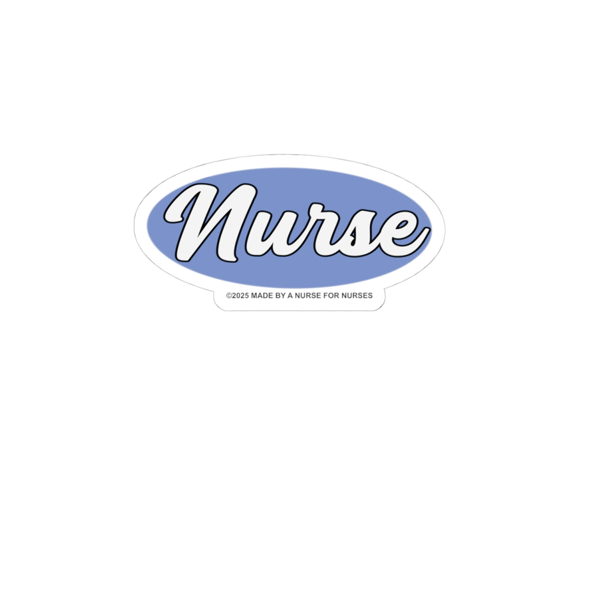 B O L D Nurse Kiss Cut-Sticker
