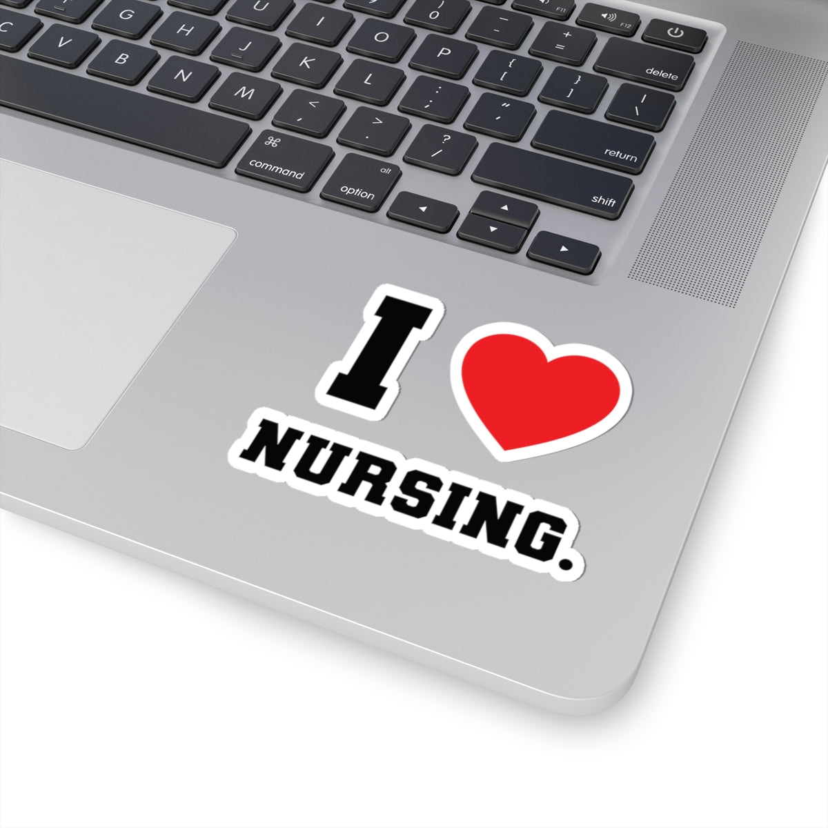I  ❤️ Nursing Kiss-Cut Sticker